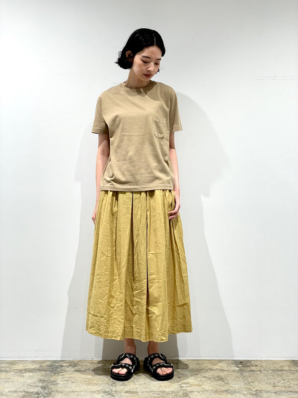 Compact Fit Densely Knit T-Shirt with Pocket