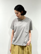 画像をギャラリービューアに読み込む, Compact Fit Densely Knit T-Shirt with Pocket
