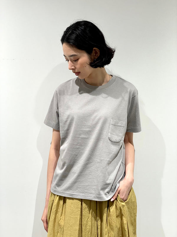 Compact Fit Densely Knit T-Shirt with Pocket