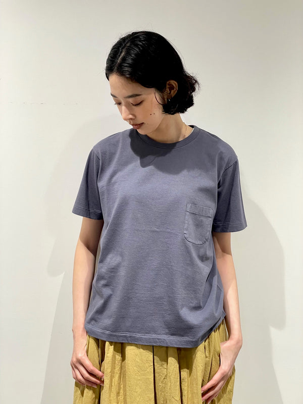 Compact Fit Densely Knit T-Shirt with Pocket