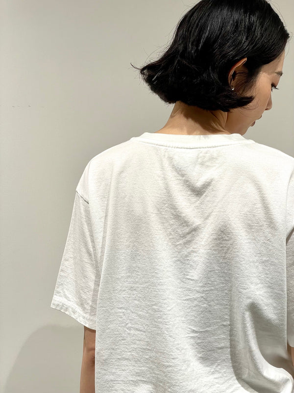 GARMENT DYED SOLID T-SHIRT（Short Sleeve Vneck）