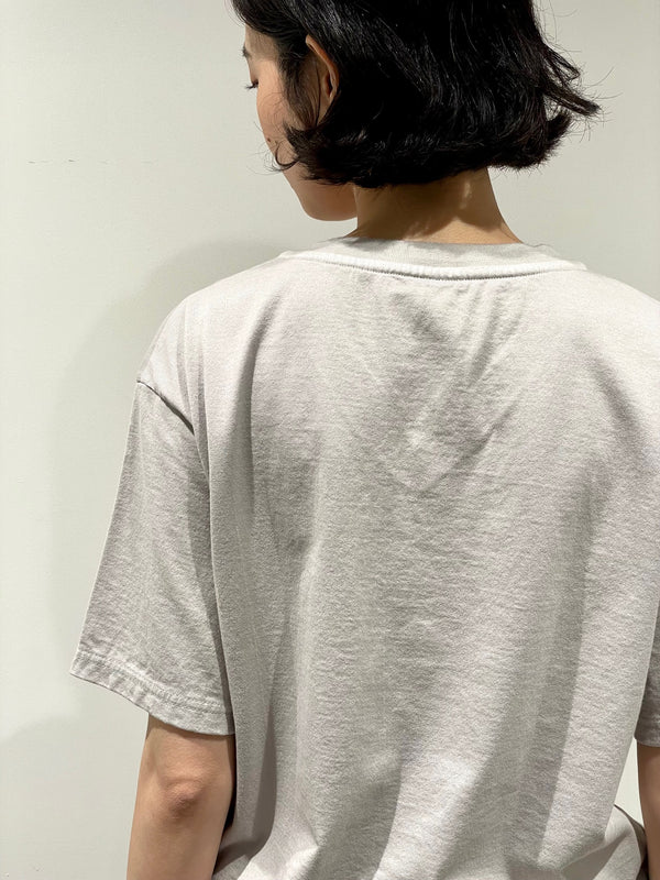 GARMENT DYED SOLID T-SHIRT（Short Sleeve Vneck）