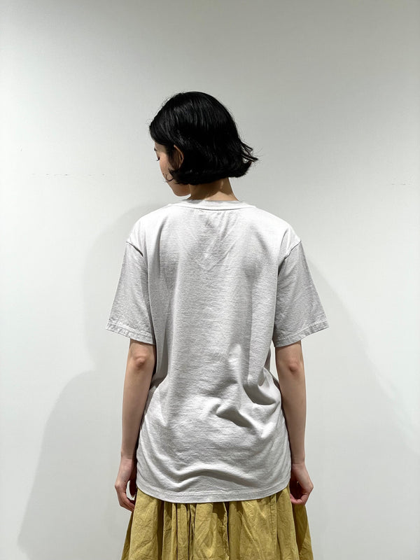 GARMENT DYED SOLID T-SHIRT（Short Sleeve Vneck）