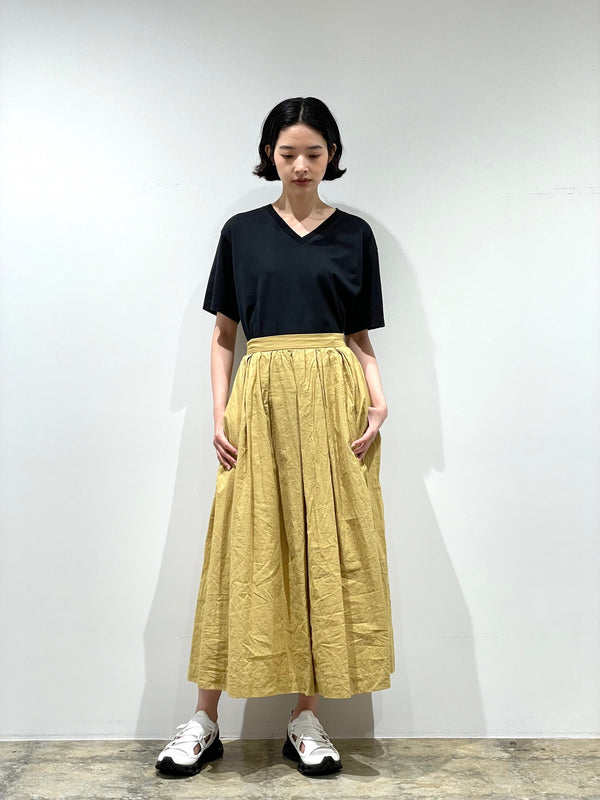 GARMENT DYED SOLID T-SHIRT（Short Sleeve Vneck）