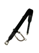 Leather chain belt