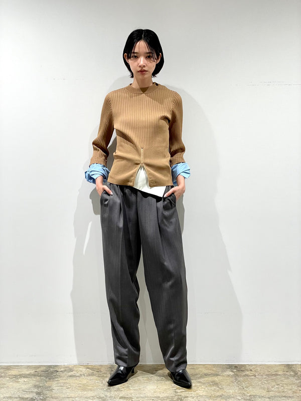 Rib knit top