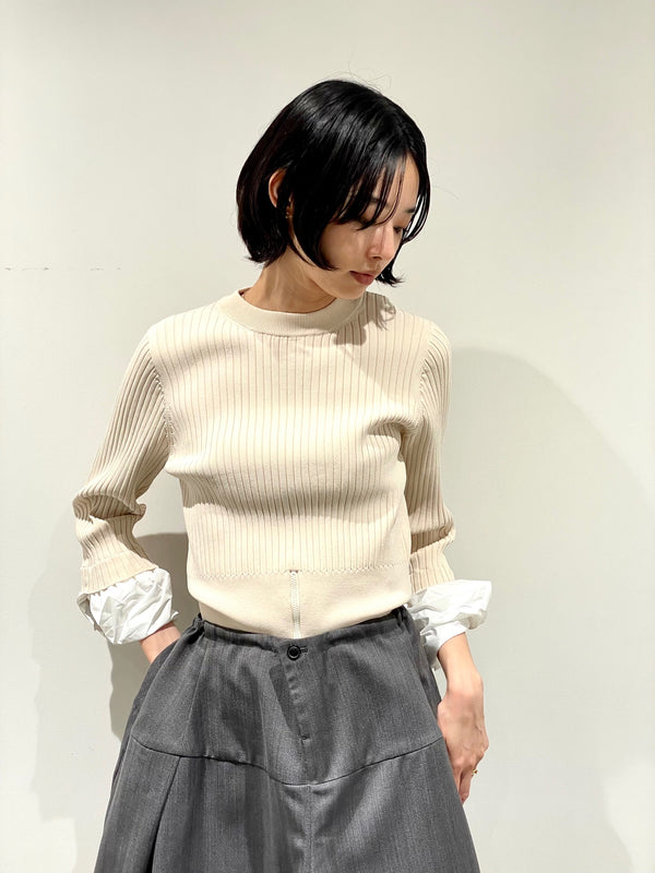 Rib knit top