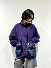 Cotton half-zip pullover