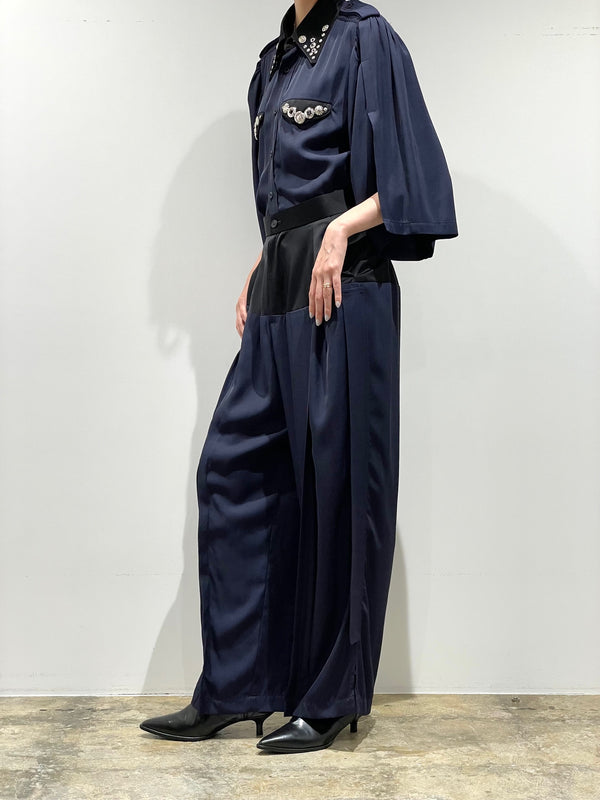 Rayon silk twill trousers