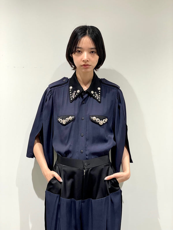Rayon silk twill shirt