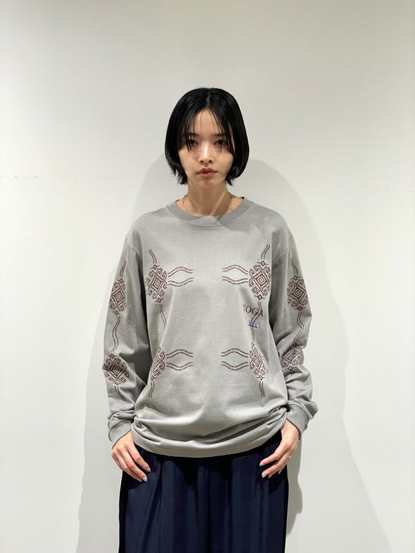 Print long sleeve T-shirt