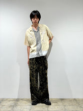 Crushed velvet drawstring pants