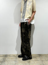 Crushed velvet drawstring pants