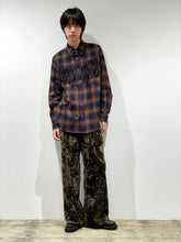 Crushed velvet drawstring pants
