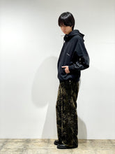 Crushed velvet drawstring pants