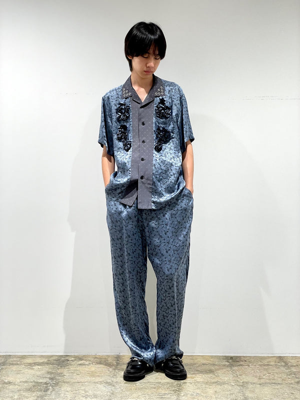 Cupra jacquard flower shirt