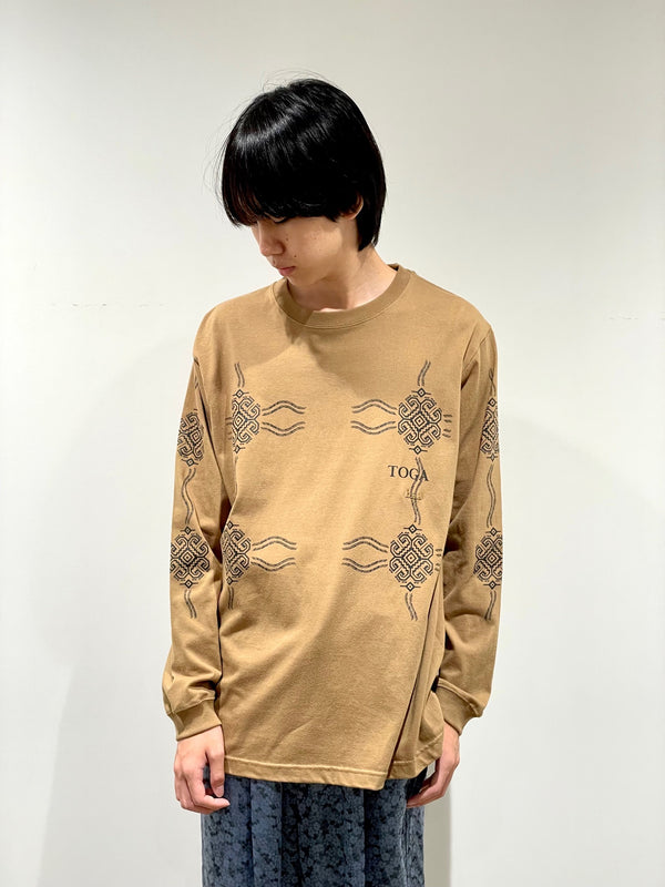 Print long sleeve T-shirt