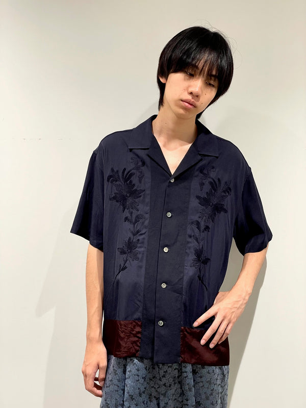Rayon silk twill shirt