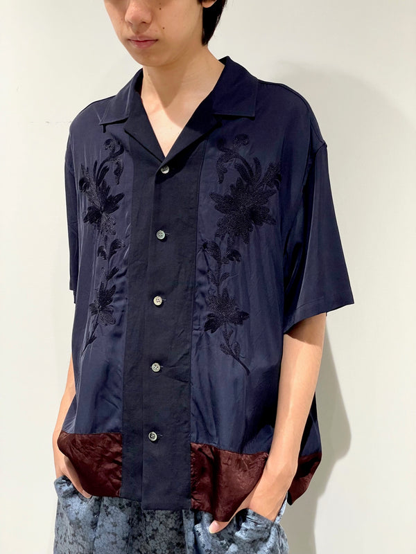 Rayon silk twill shirt