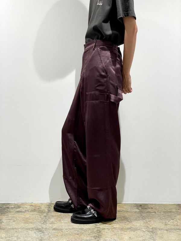 Satin painter pants