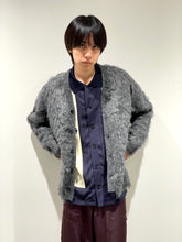 Shaggy knit cardigan