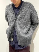 Shaggy knit cardigan