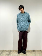 Shaggy knit pullover