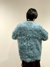 Shaggy knit pullover