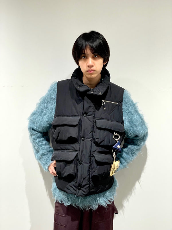 Shaggy knit pullover