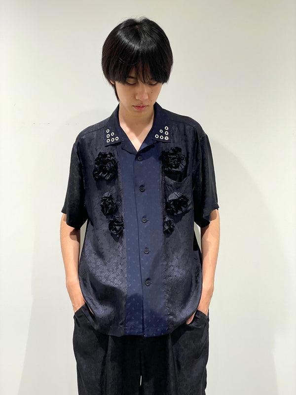 Cupra jacquard flower shirt