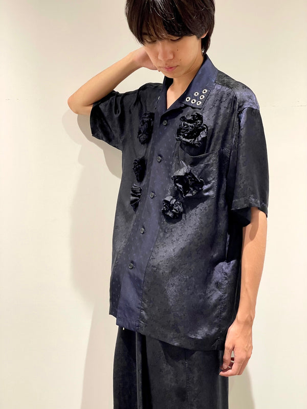 Cupra jacquard flower shirt