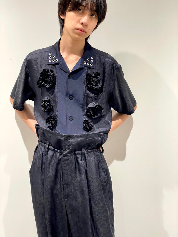 Cupra jacquard flower shirt