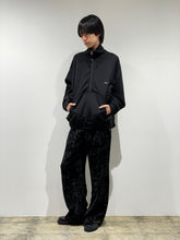 Crushed velvet drawstring pants