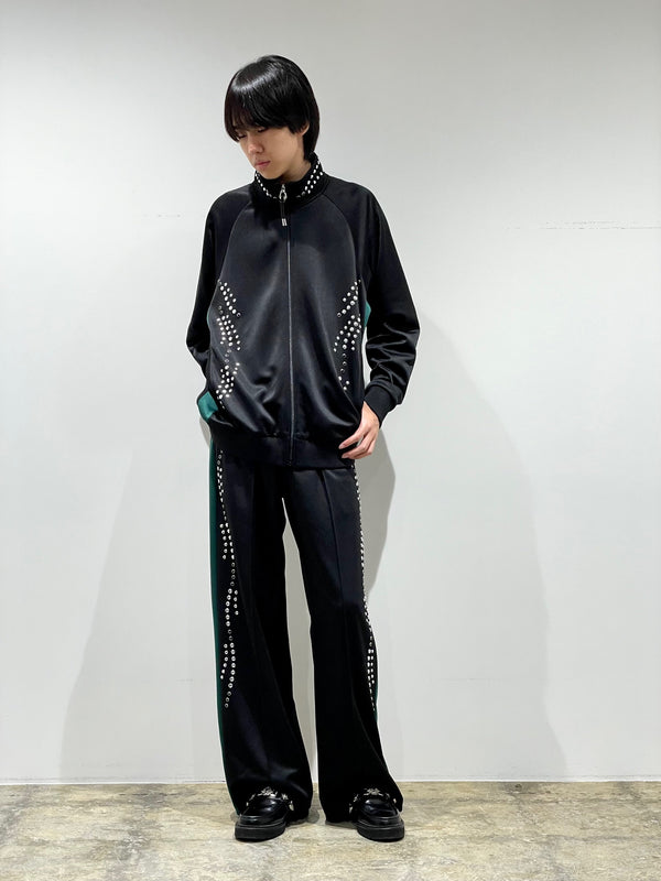 Studded track jacket