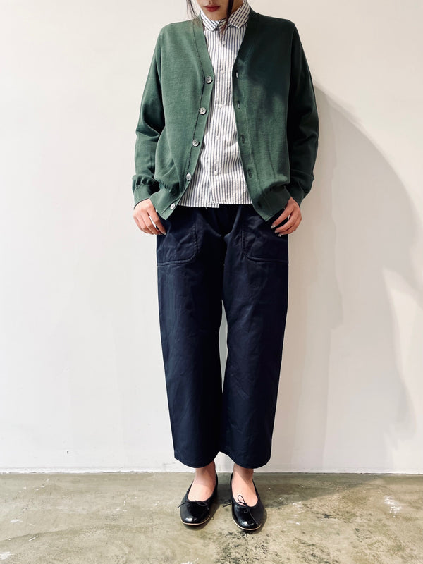 HIGH TWIST COTTON KNIT CARDIGAN