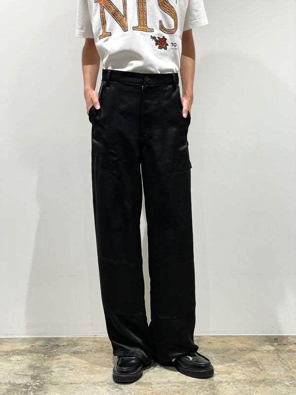 Satin painter pants