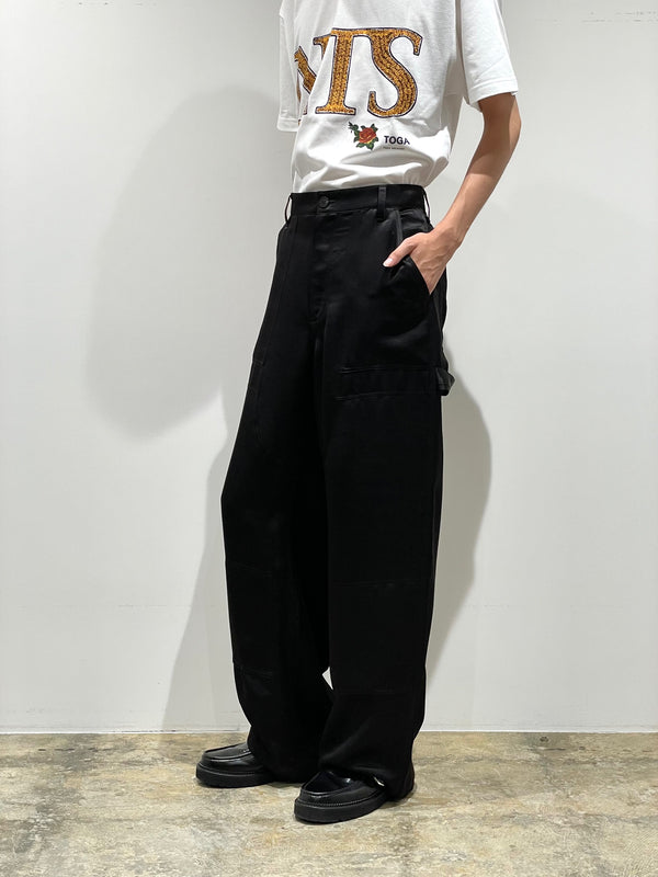Satin painter pants