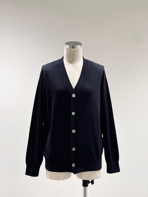 HIGH TWIST COTTON KNIT CARDIGAN