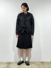 Shaggy knit cardigan