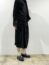 Crushed velvet skirt