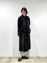 Crushed velvet blouson