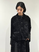 Crushed velvet blouson