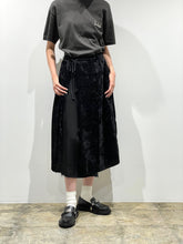 Crushed velvet skirt