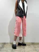 Crushed velvet skirt
