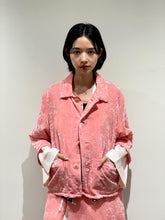 Crushed velvet blouson