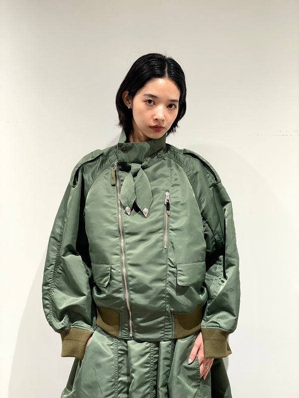 Nylon twill blouson