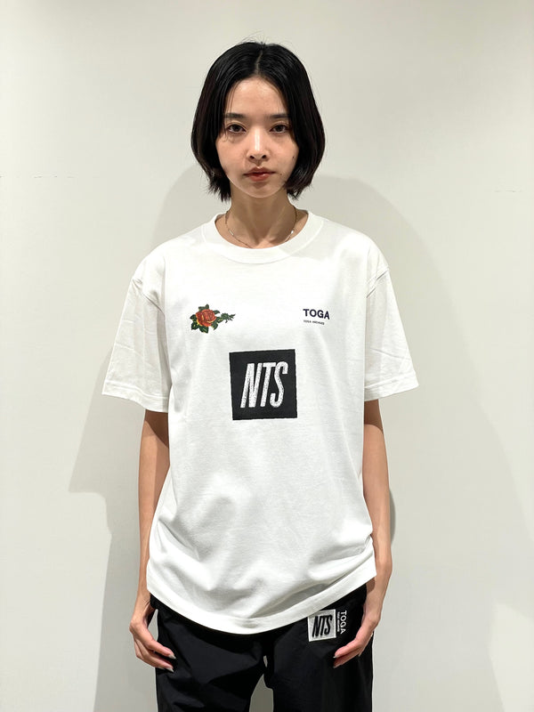 Logo print T-shirt TOGA×NTS