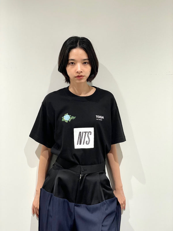 Logo print T-shirt TOGA×NTS