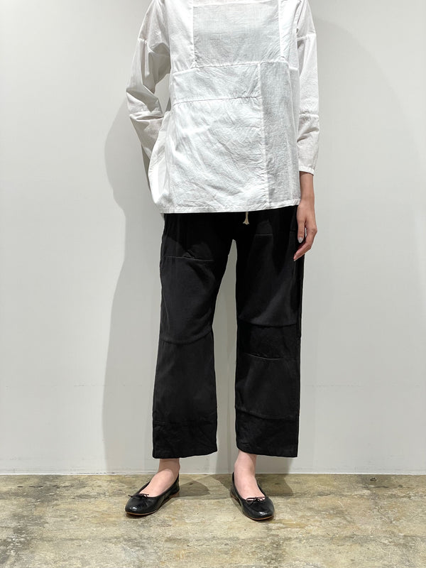 Patchwork Drawcord Pants