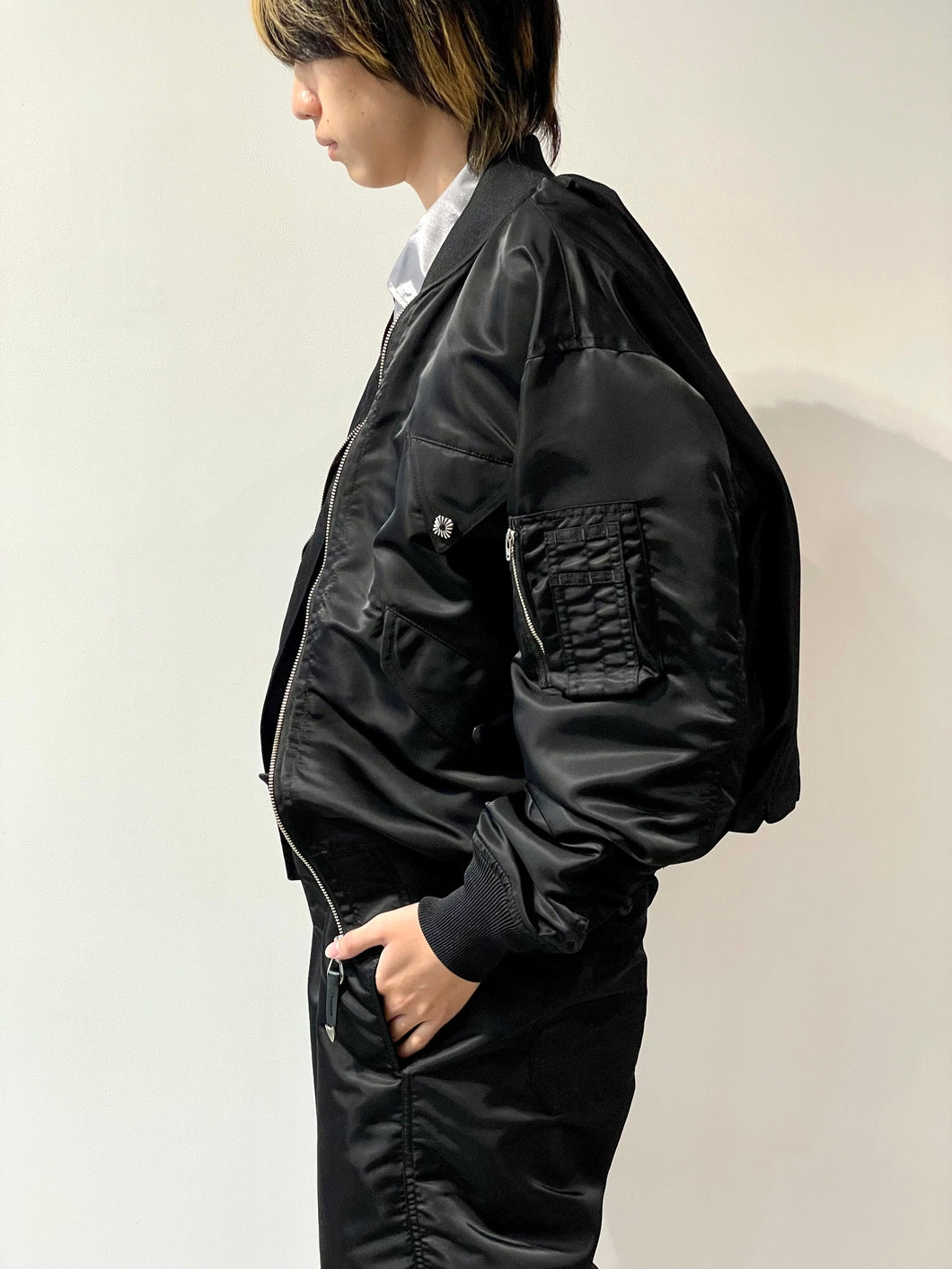 Nylon twill blouson